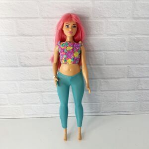Barbie Doll Dreamhouse Adventures CURVY FASHIONISTA Pink Hair Daisy
